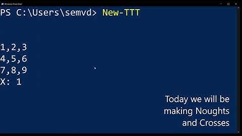 Tic Tac Toe(powershell)