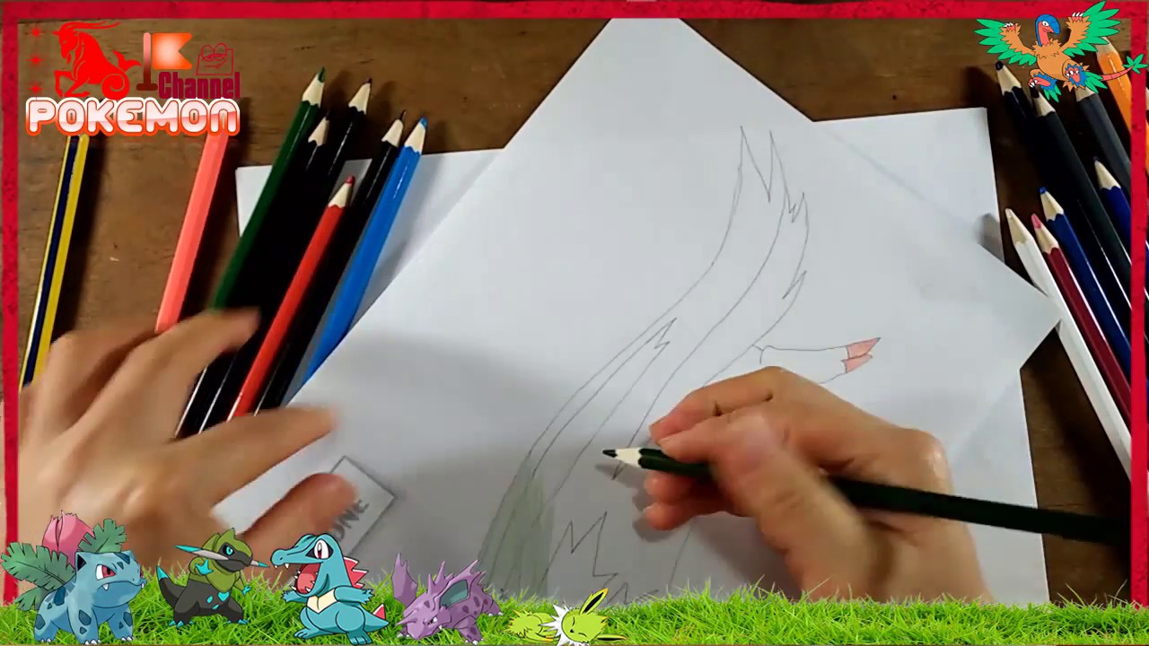 Pokemon drawings cartoons for children How to draw Linoone art for kids ...