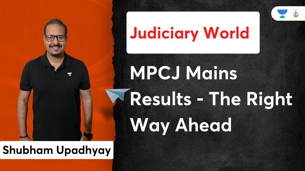 MPCJ Mains Results - The Right Way Ahead | Judiciary Exams - YouTube