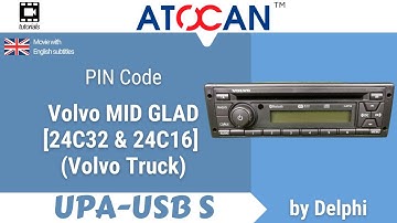 Volvo MID GLAD [24C32 & 24C16] by Delphi (Volvo Truck) - Reading PIN Code by UPA USB-S