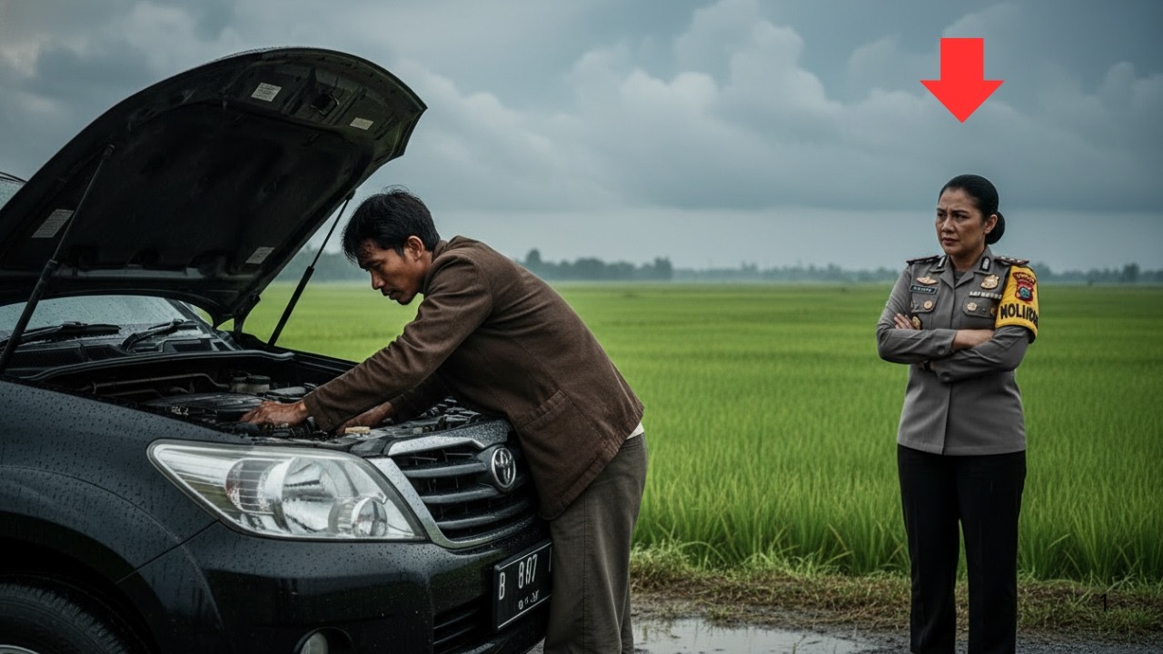Polisi Wanita Sombong Diselamatkan Pemuda Gerobak, Takdir Cinta Mereka Mengguncang Logika!”