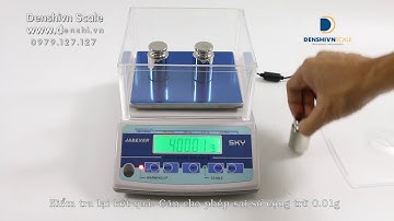 Hướng dẫn hiệu chuẩn cân điện tử SKY Jadever - Calibration SKY Jadever