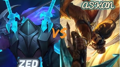 (LMHT-Tốc Chiến) Zed đối đầu ashan cực căng.