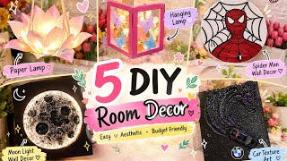 😱 I Tried These 5 DIY.....And  My Room Looks So Aesthetic | Easy Room Decor💖| Step by Step