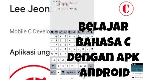Belajar pemograman bahasa C dengan aplikasi android