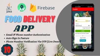 FOOD DELIVERY APP || Login With Email & Phone (Back-end) || Java || Android Studio || Firebase