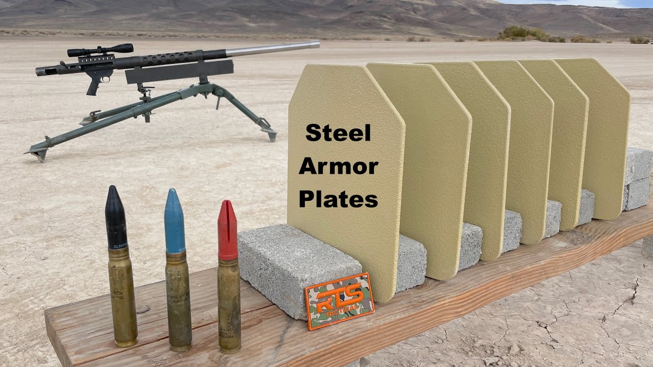 Can steel Armor plates stop a 20mm round? YouTube