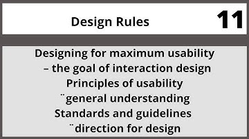 Design Rules | Human Computer Interaction Lecture 11 in Urdu | Hindi I Vcomsat