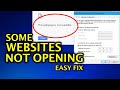 FIX - Some Websites Not Loading / Opening in any Browser ...