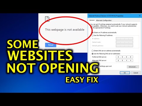 FIX - Some Websites Not Loading / Opening in any Browser - Easy Fix