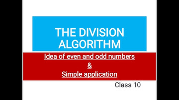 The division algorithm