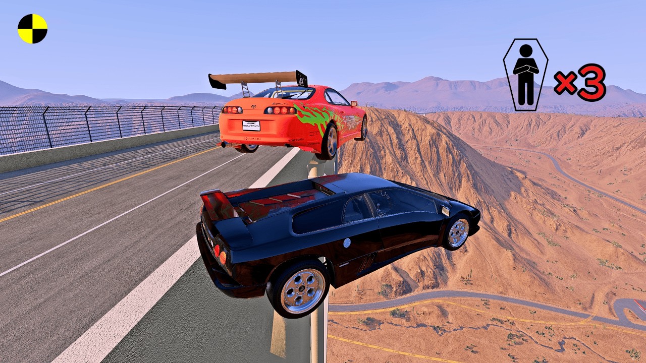 Realistic High-Speed Car Crashes in BeamNG.drive #121 | Ultra Detailed Crash Compilation