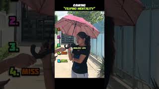 Ranking most funniest Filipino mentality