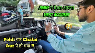 First Accident वो भी Mercedes का 😰 Driving The All New Jimny Automatic 🔥