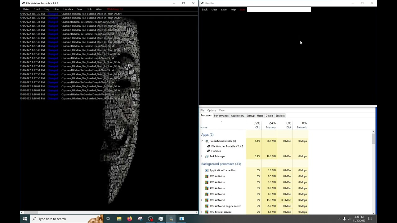 FileWatcher V 1.4.8 example