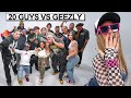 20 men vs 1 female rapper geezly