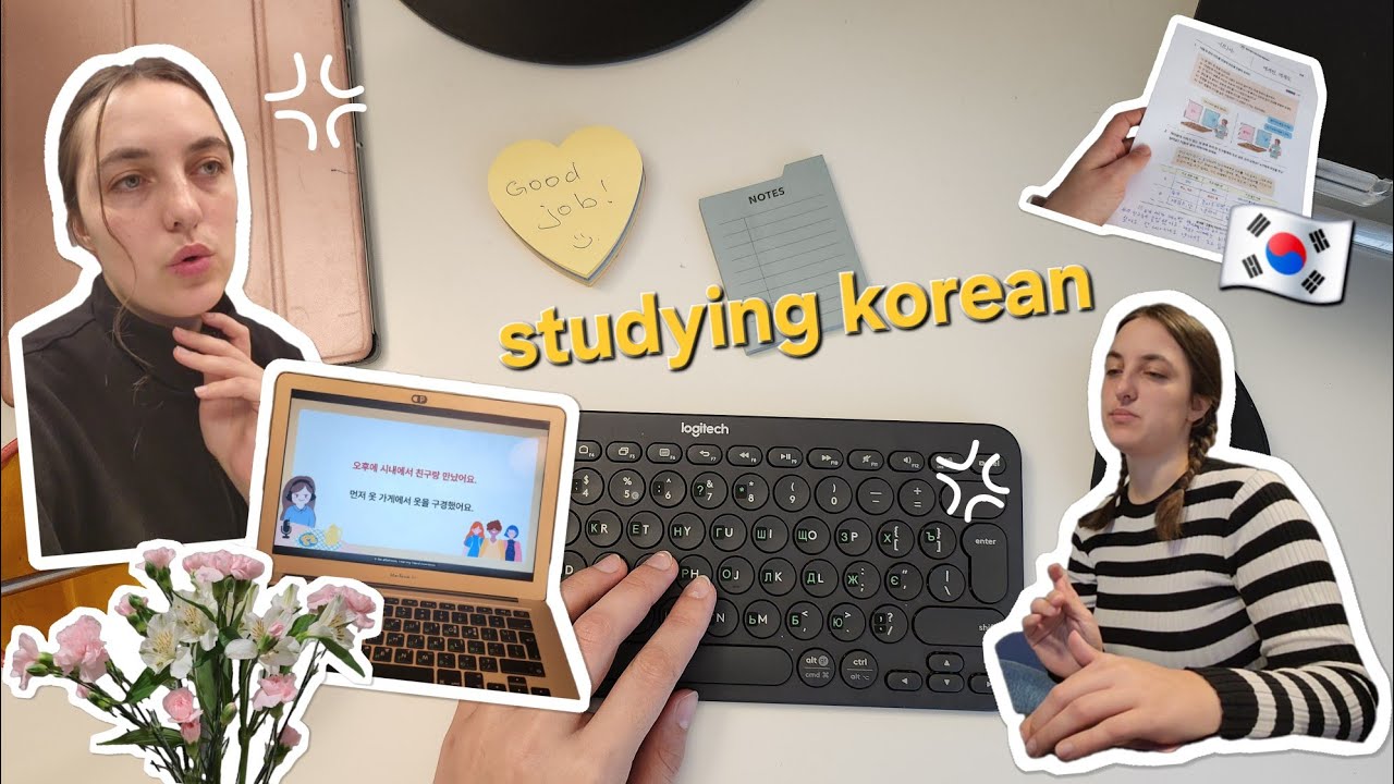 learning Korean again after a long break 🇰🇷 | classes, homework & study routine 📚✨