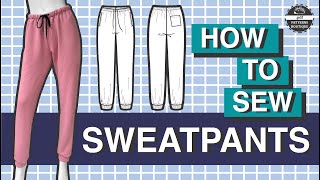 Basic Sweatpants / Joggers for Women DIY - Sew-Along / Step By Step