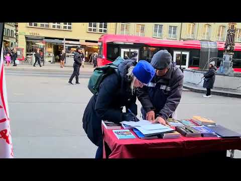 Bern: MEK supporters held an exhibition condemning mass executions by the mullahs' regime - Jan 17