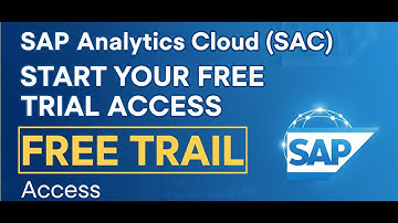 "SAP Analytics Cloud (SAC) Tutorial | Start uw gratis proefperiode | Leer de Business Intelligenc...