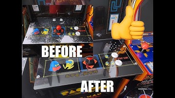 Restoring the control panel on my Arcade1Up Pac-Man cabinet