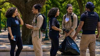 Women Defends Homeless Guy From RUDE COP...& Later Recieves $1000 REWARD!