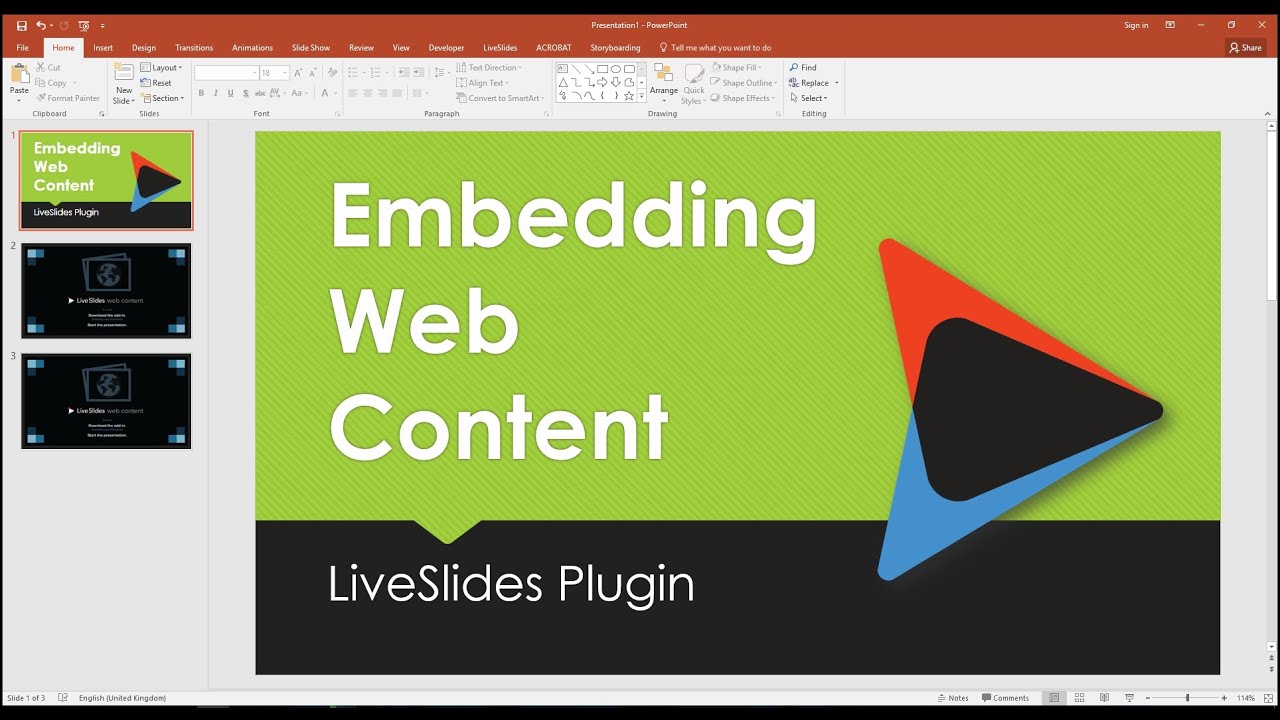 how to insert html code into powerpoint presentation