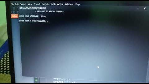 Login system in c💻 programming