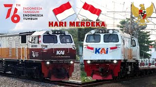 Kompilasi Kereta Api Indonesia ~ HARI MERDEKA 17 AGUSTUS 1945 🇮🇩