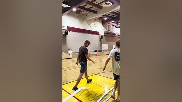 Step 5B   Hooking top of net on NON CRANK side pt 2