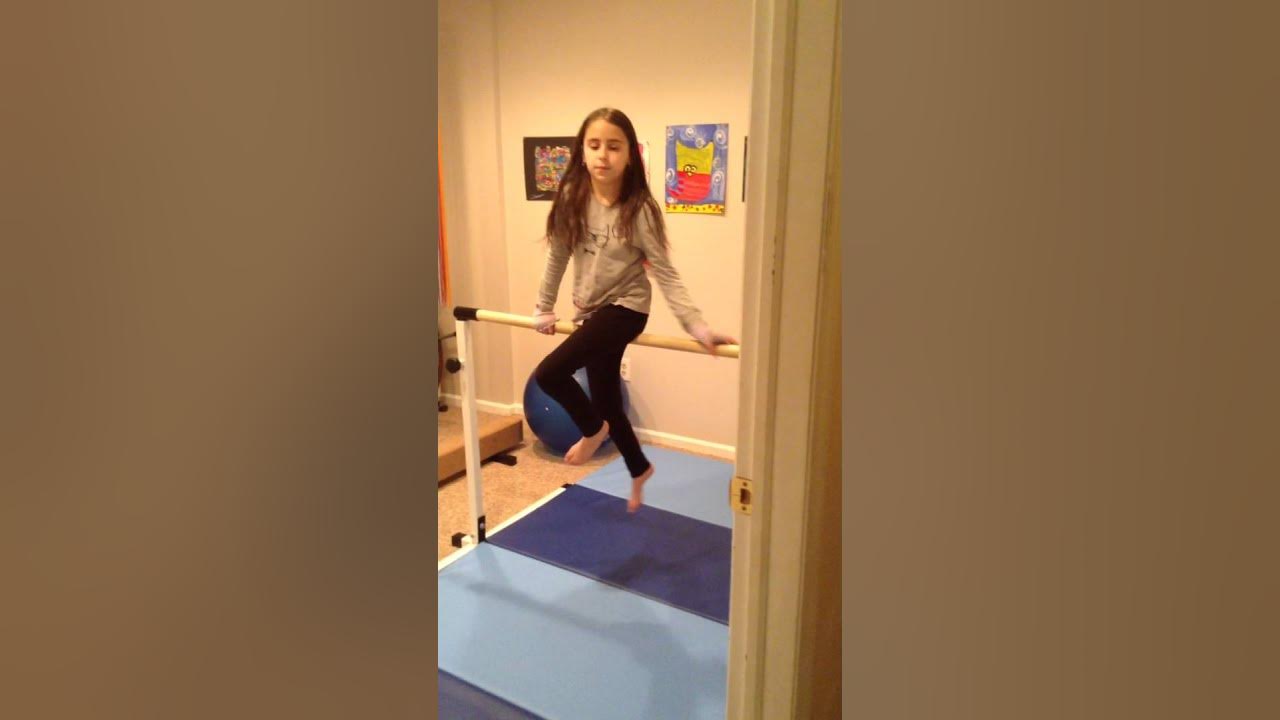 How to do a front mill circle and gymnastics room tour YouTube