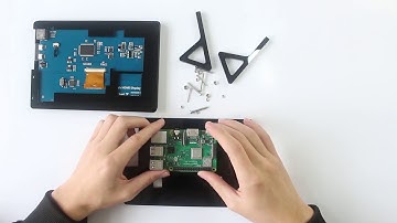 7inch touchscreen Assemble with Acrylic Case for Raspberry Pi 2/ B/3B+/4B