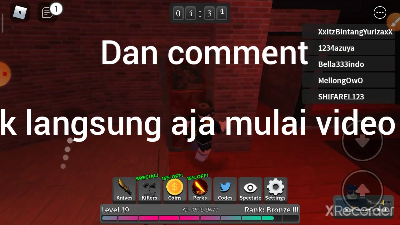 Code survive the killer roblox indonesia - YouTube