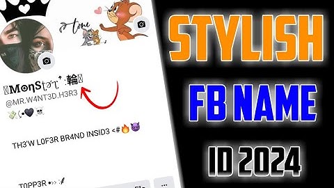 2024 STYLISH 😈 NAME FACEBOOK ID | FACEBOOK REACTOR NAME ID🔥❤️