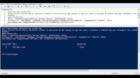 SSH desde PowerShell