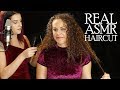 Real asmr haircut professional hair stylist cuts corrina rachels hair