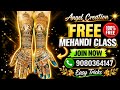 Free Mehandi class Day 14 Basic to Advance Mehandi || Hanging design || step by step || Easy & Quick