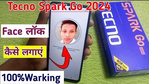 Tecno spark go 2024e face lock kaise lagaye/how to set face lock in tecno spark go 2024 mobile me.
