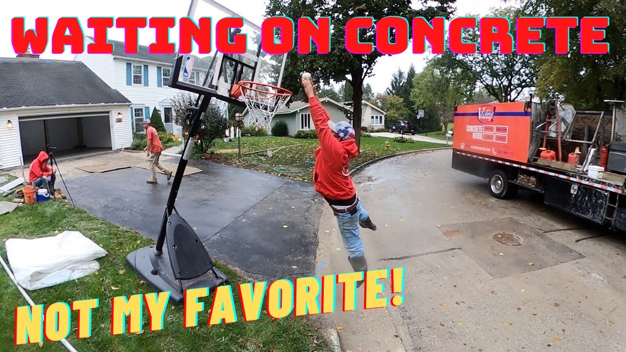 Everything is slowing us down! Guys were late, truck won't start, rain, late concrete