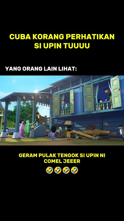 CUBA KORANG PERHATIKAN SI UPIN TUU🧐🧐🧐 #upinipin #opah #kakros   #memes #memeupinipin #shorts #foryou