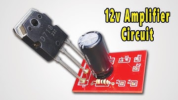 How To Make One Transistor Made 12v Mini Amplifier || JLCPCB
