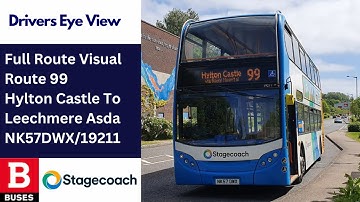 DEV: FULL ROUTE VISUAL | Nexus Bus Route 99 - Hylton Castle To Leechmere Asda | NK57DWX/19211
