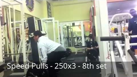 Cube Method - Deadlift Explosive Day - 1/14/2013