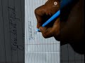 neat and clear handwriting. skill practice/ball pen handwriting.