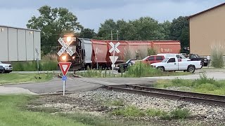 Railroad Switching On Rusty, Flooded Industrial Spur! Got Lucky To Catch It! Train Reversing To End