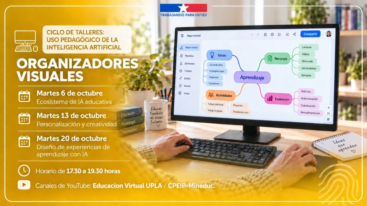 Taller "Organizadores visuales con IA" Sesi&oacute;n 2 II Semestre