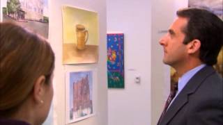 Michael Visits Pam's Art Show