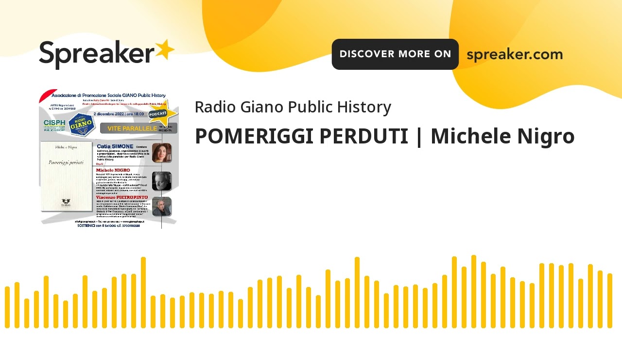 POMERIGGI PERDUTI | Michele Nigro