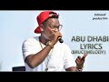 BRUCE MELODIE Abu Dhabi Lyrics