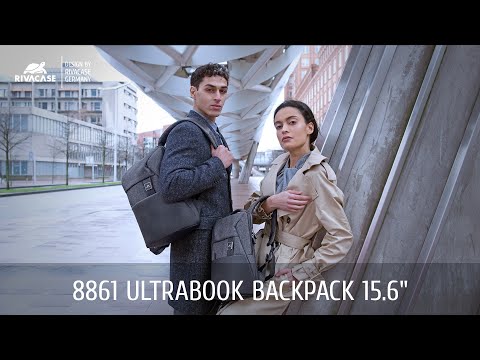 RIVACASE 8861 black mélange MacBook Pro and Ultrabook backpack 15.6"